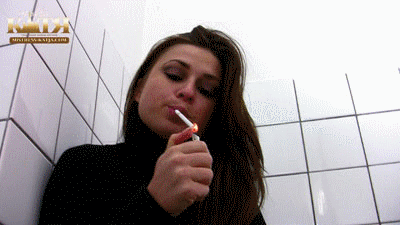 Watch as Katja Puts Out her Cigarette on your Face